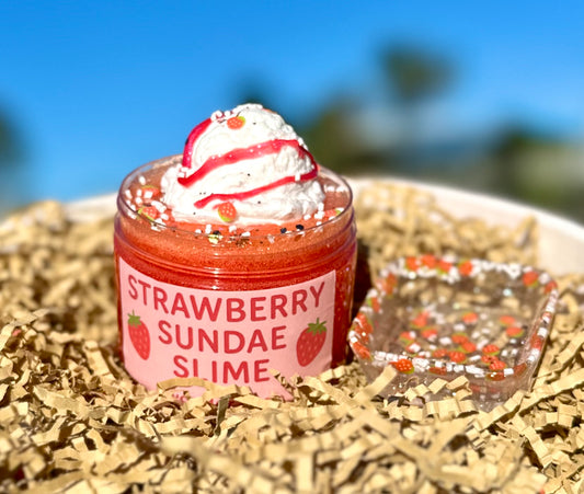 Strawberries & cream slime